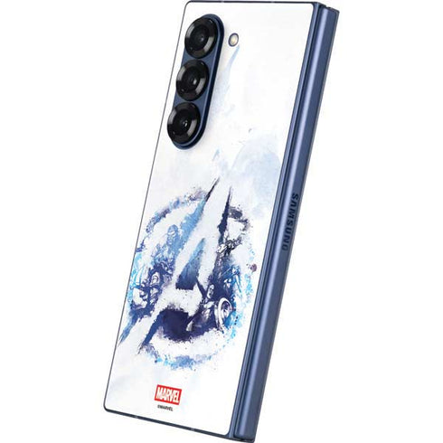 Marvel Avengers Blue Logo Galaxy Z Fold6 Skin