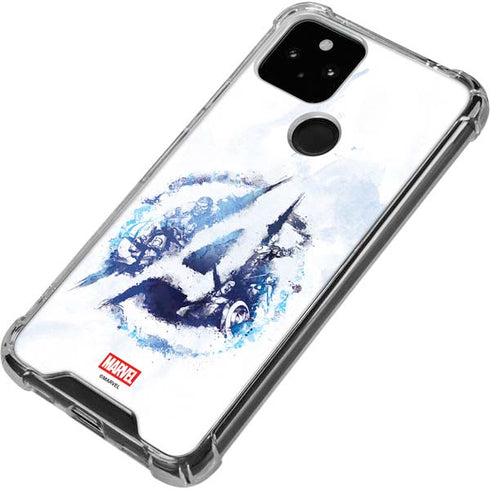 Marvel Avengers Blue Logo Google Pixel 5a 5G Clear Case