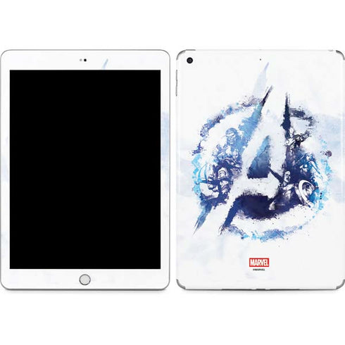 Marvel Avengers Blue Logo Apple iPad Skin