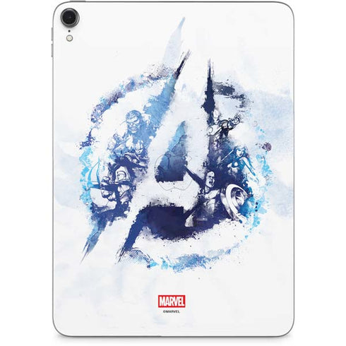 Marvel Avengers Blue Logo Apple iPad Pro Skin