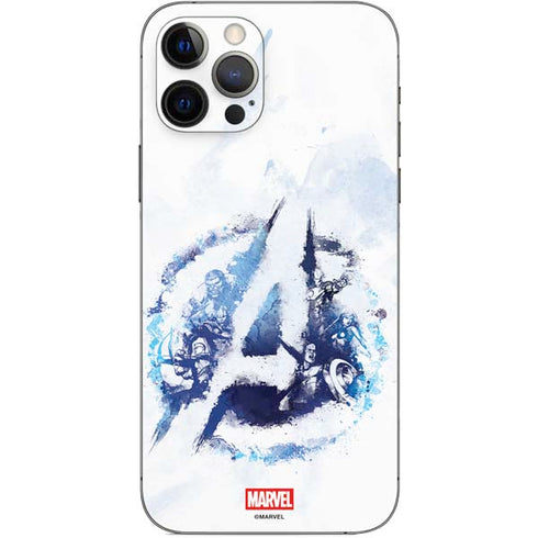 Marvel Avengers Blue Logo iPhone 12 Pro Skin