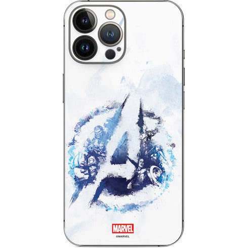 Marvel Avengers Blue Logo iPhone 14 Pro Max Skin