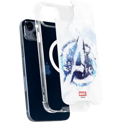 Marvel Avengers Blue Logo iPhone 15 Plus MagSafe Case