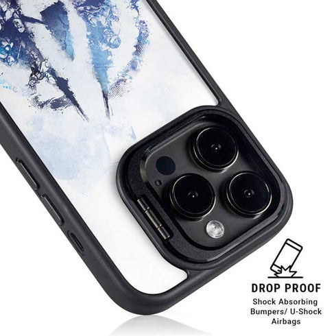 Marvel Avengers Blue Logo iPhone 15 Pro Max Kickstand Case