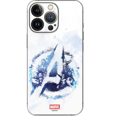 Marvel Avengers Blue Logo iPhone 15 Pro Skin