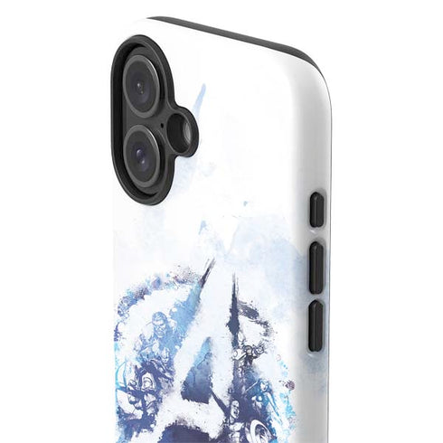 Marvel Avengers Blue Logo iPhone 16 Plus Impact Case