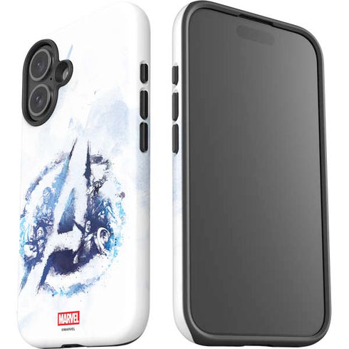 Marvel Avengers Blue Logo iPhone 16 Plus Impact Case