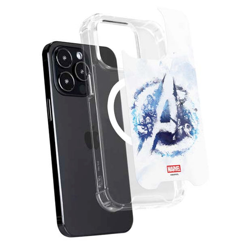 Marvel Avengers Blue Logo iPhone 16 Pro Max MagSafe Case