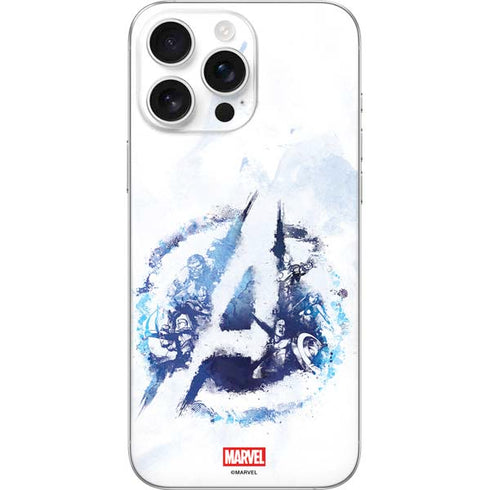 Marvel Avengers Blue Logo iPhone 16 Pro Max Skin