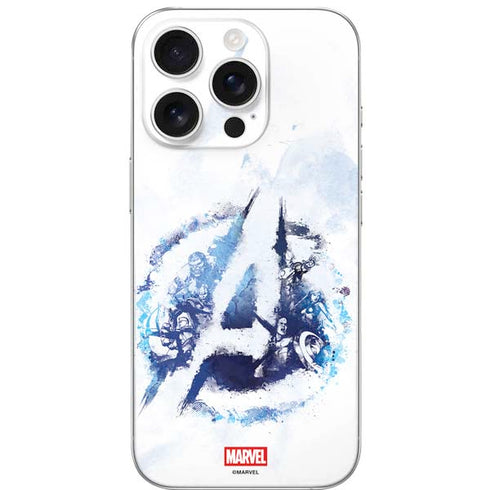 Marvel Avengers Blue Logo iPhone 16 Pro Skin