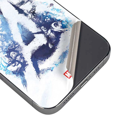 Marvel Avengers Blue Logo iPhone 16 Pro Skin