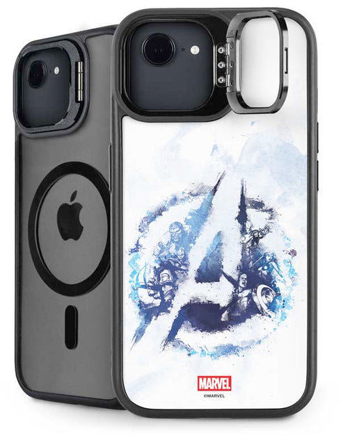 Marvel Avengers Blue Logo iPhone 16e Kickstand Case