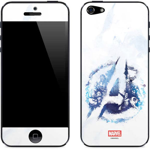 Marvel Avengers Blue Logo iPhone 5/5s/5SE Skin
