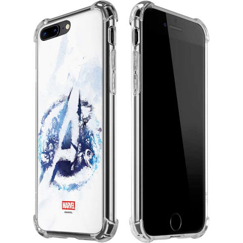 Marvel Avengers Blue Logo iPhone 7/8 Plus Clear Case