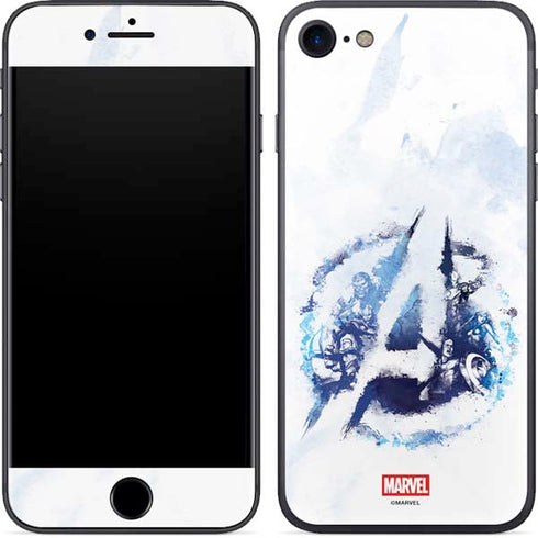Marvel Avengers Blue Logo iPhone 8 Skin