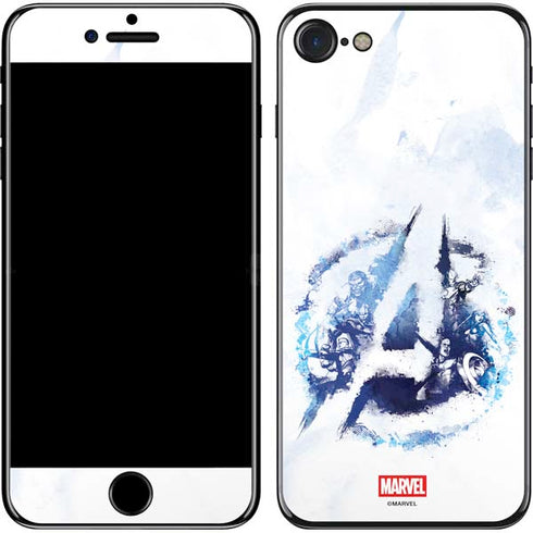 Marvel Avengers Blue Logo iPhone SE (2nd & 3rd Gen) Skin