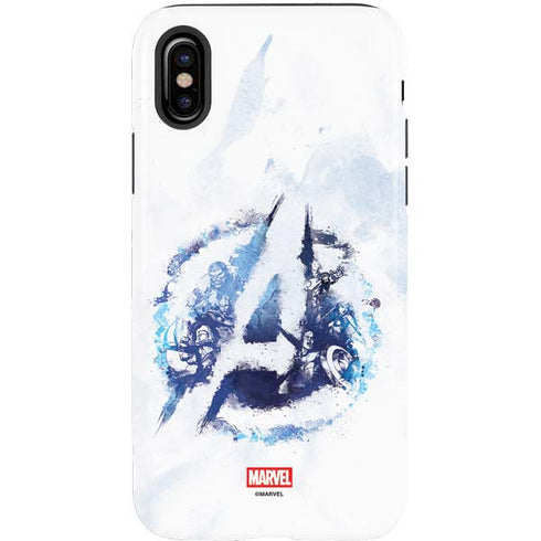 Marvel Avengers Blue Logo iPhone X Pro Case