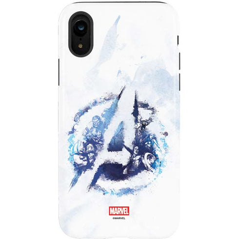 Marvel Avengers Blue Logo iPhone XR Pro Case