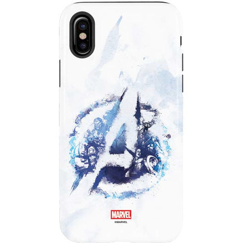 Marvel Avengers Blue Logo iPhone XS Pro Case