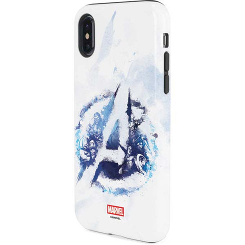 Marvel Avengers Blue Logo iPhone XS Pro Case