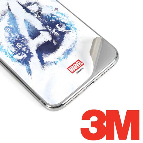 Marvel Avengers Blue Logo iPhone XS Skin