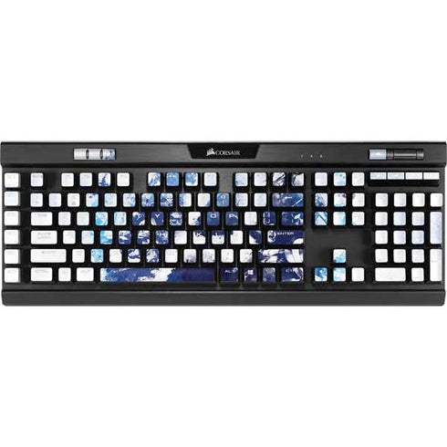Marvel Avengers Blue Logo K95 RGB PLATINUM Mechanical Gaming Keyboard Skin