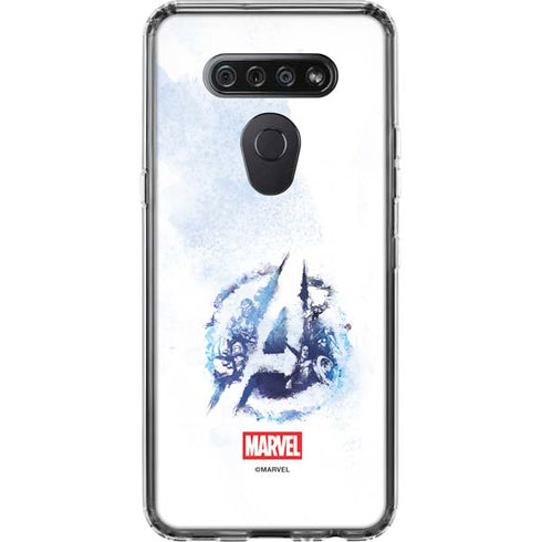 Marvel Avengers Blue Logo LG K51/Q51 Clear Case