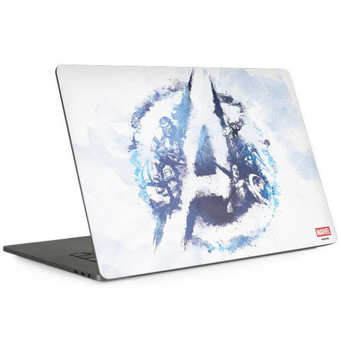 Marvel Avengers Blue Logo MacBook Skins