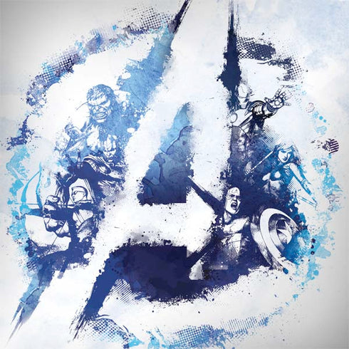 Marvel Avengers Blue Logo MacBook Skins