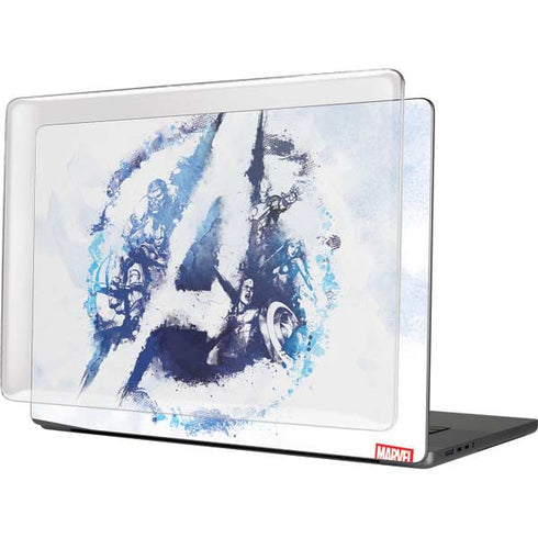 Marvel Avengers Blue Logo MacBook Pro 16in (2021-25) Case plus Skin