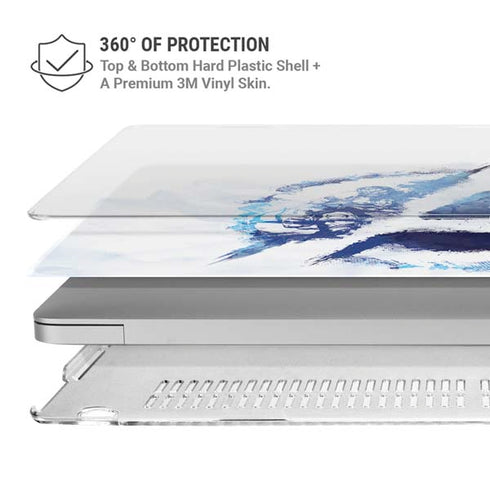 Marvel Avengers Blue Logo MacBook Pro 16in (2021-25) Case plus Skin