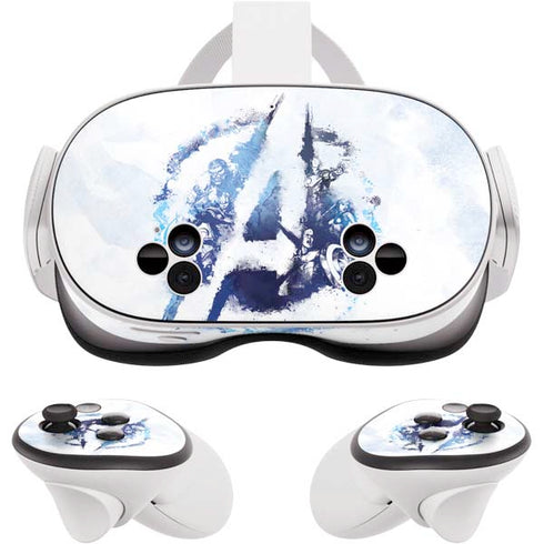 Marvel Avengers Blue Logo Meta Quest 3S Skin