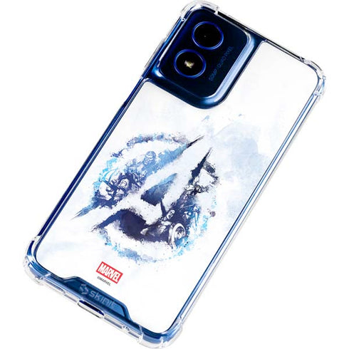 Marvel Avengers Blue Logo Moto G 5G (2024) Clear Case