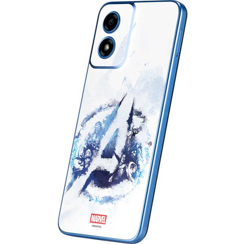 Marvel Avengers Blue Logo Moto G Play 4G (2024) Skin