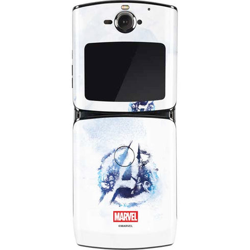 Marvel Avengers Blue Logo Motorola RAZR Skin