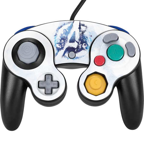 Marvel Avengers Blue Logo Nintendo GameCube Controller Skin