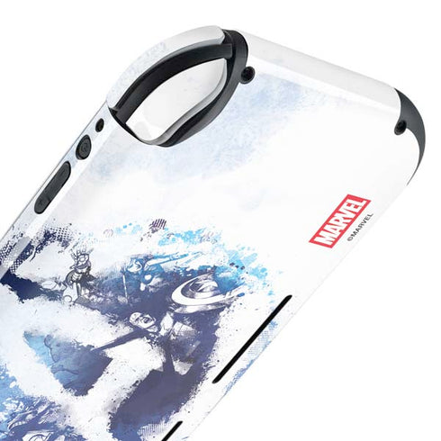 Marvel Avengers Blue Logo Nintendo Switch Lite Skin