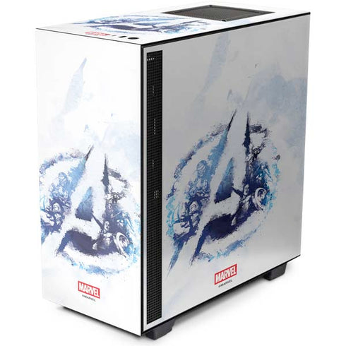 Marvel Avengers Blue Logo NZXT H510 Compact ATX Mid-Tower Case Skin