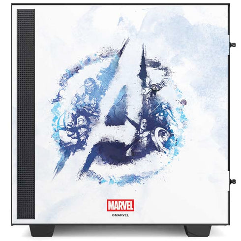 Marvel Avengers Blue Logo NZXT H510 Compact ATX Mid-Tower Case Skin