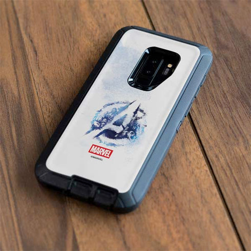 Marvel Avengers Blue Logo Otterbox Defender Galaxy Skin