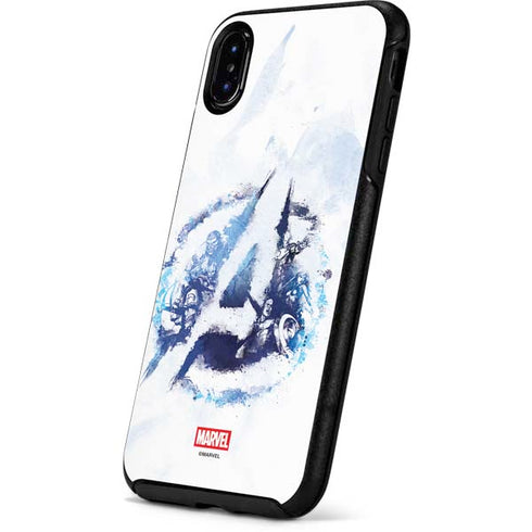 Marvel Avengers Blue Logo Otterbox Symmetry iPhone Skin