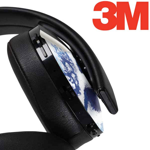 Marvel Avengers Blue Logo PlayStation 4 Gold Wireless Headset Skin