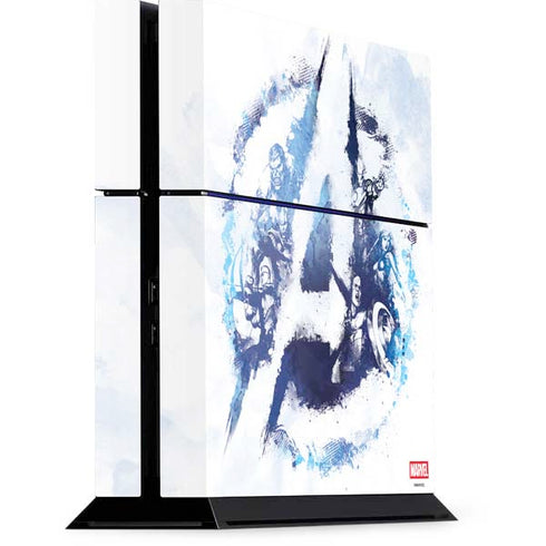 Marvel Avengers Blue Logo PS4 Console Skin