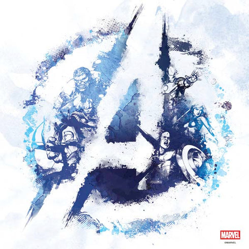 Marvel Avengers Blue Logo PS4 Console Skin