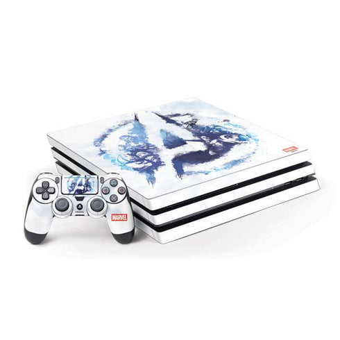 Marvel Avengers Blue Logo PS4 Pro Bundle Skin
