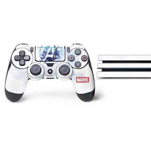 Marvel Avengers Blue Logo PS4 Pro Bundle Skin