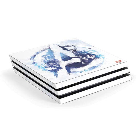 Marvel Avengers Blue Logo PS4 Pro Console Skin