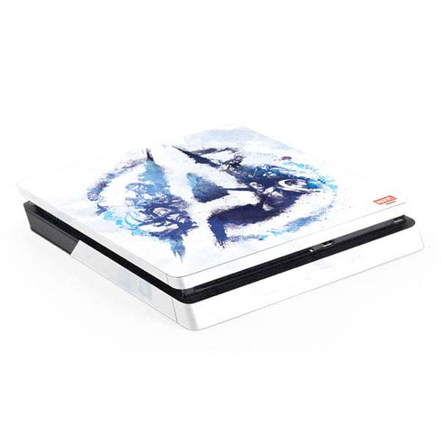 Marvel Avengers Blue Logo PlayStation PS4 Skins