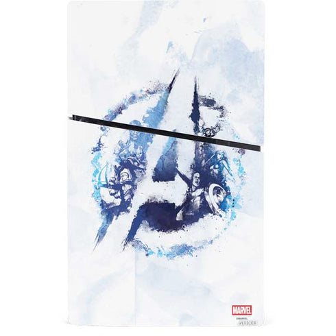 Marvel Avengers Blue Logo PS5 Slim Digital Edition Bundle Skin