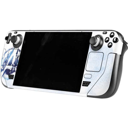 Marvel Avengers Blue Logo Steam Deck Handheld Gaming Computer OLED Skin